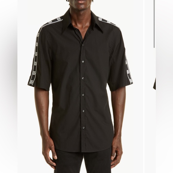 Dolce & Gabbana Black Casual Button Down Shirt
